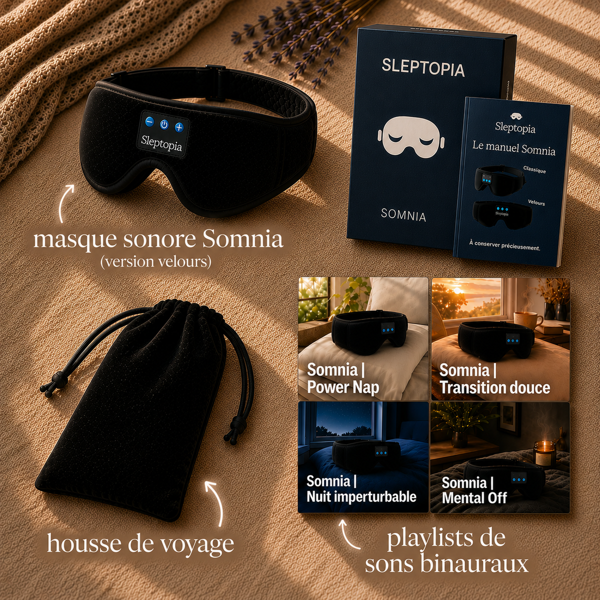 Masque sonore Somnia by Sleptopia®